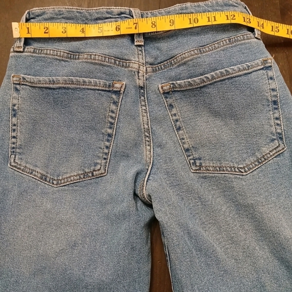 Vintage Forever 21 Distressed Wide Leg High Waisted Jeans Size:25 Bell Bottoms - Picture 8 of 11